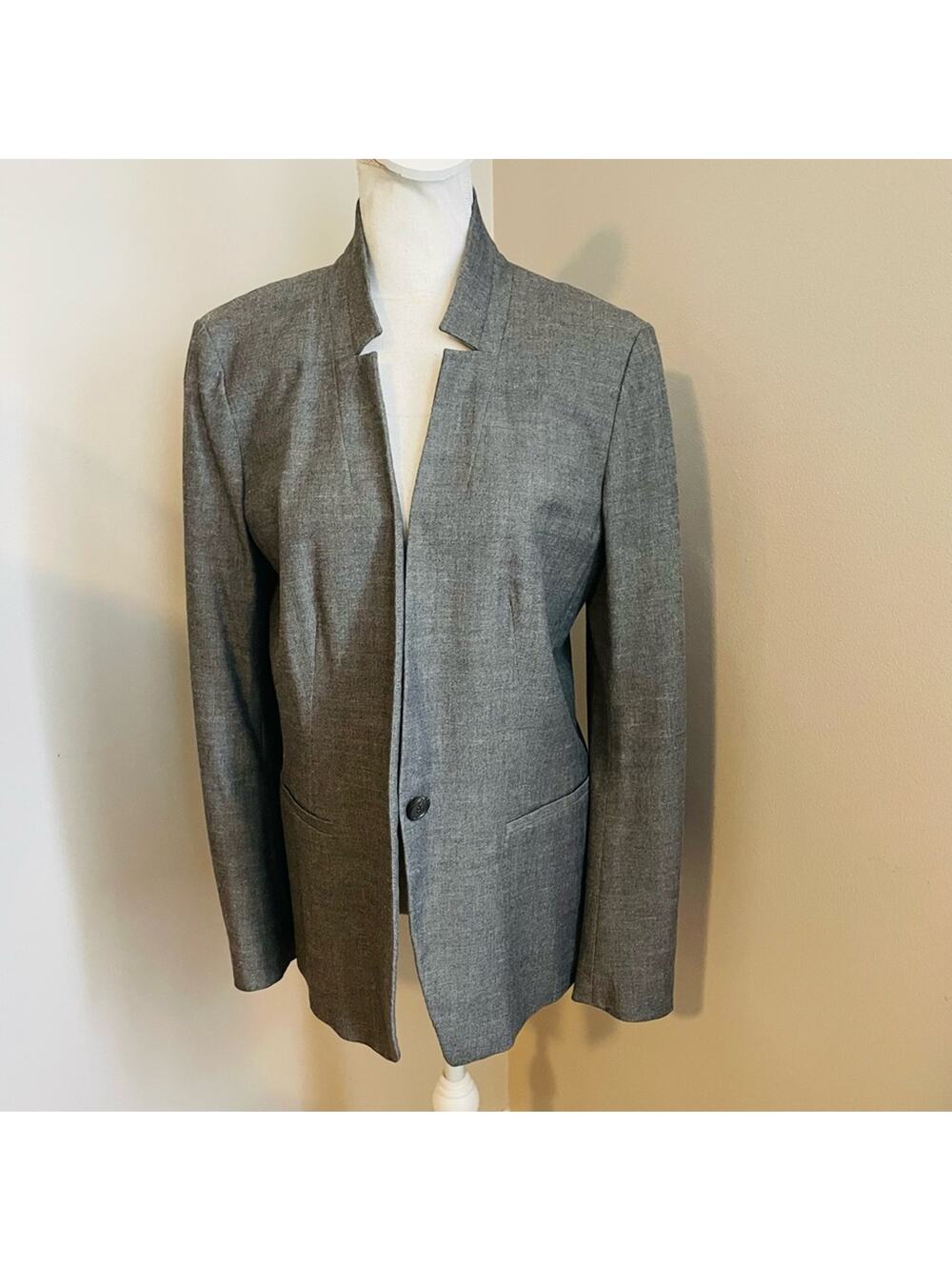 Loft Grey Notched Blazer